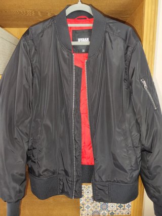 Chaqueta Bomber Urban Classics Negra Talla M