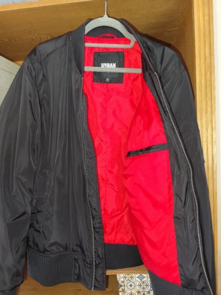 Chaqueta Bomber Urban Classics Negra Talla M
