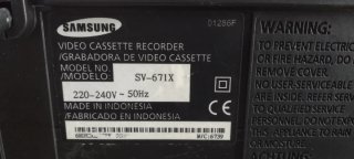 Reproductor VHS Samsung Hi-Logic