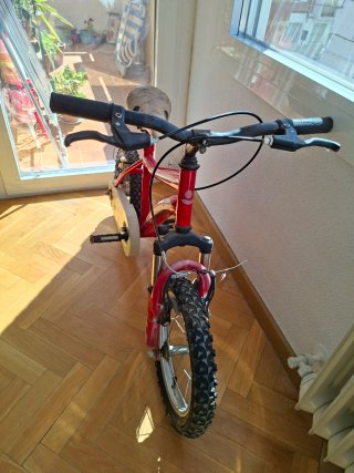 Bicicleta infantil 14 roja