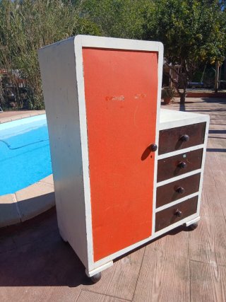 Mueble vintage madera 1950-1970