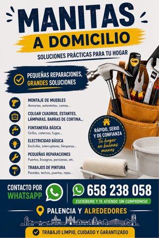 Manitas a domicilio/mantenimiento del hogar