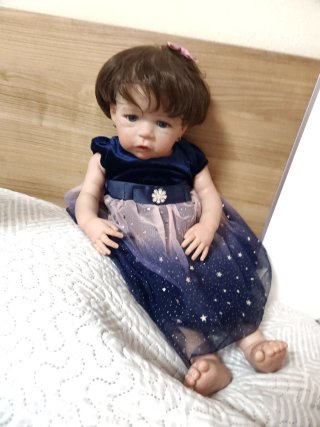 Muñeca Reborn Realista Bebé oferta con pelo.