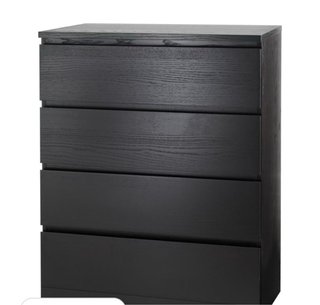 Cómoda de madera negra PRECIO NEGOCIABLE