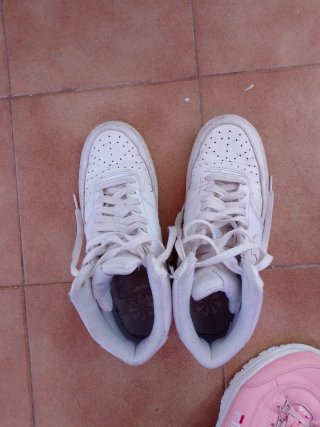 Zapatillas Nike Altas Talla 39/40 Blancas