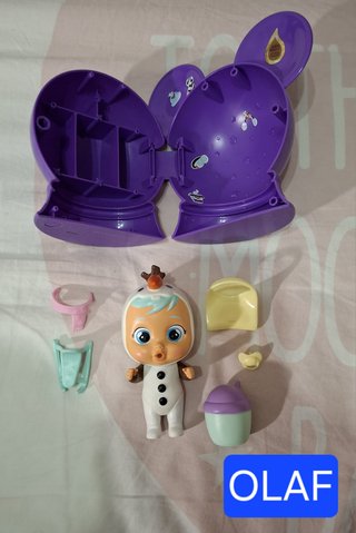 Bebé Llorón Olaf con todos los accesorios