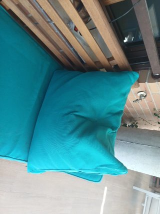 Sofá de terraza verde