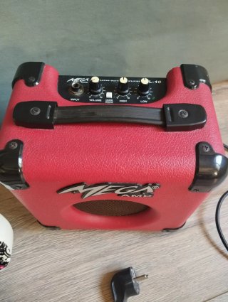 Pack Guitarra Infantil y Ampli Rojo