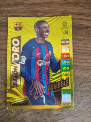 Carta Dembélé FC Barcelona Firmada
