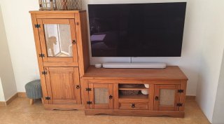 Mueble de salón madera maciza