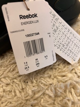 Reebok Talla 40 (25.5 cm) Nuevas