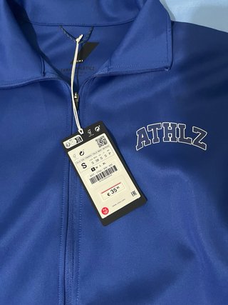 Chaqueta deportiva ATHLZ azul con cremallera