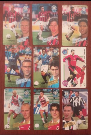 Lotto 9 Schede Telefoniche Calcio Telecom 1997/98