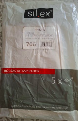 Bolsas Aspirador Philips 706 (5 Unidades)