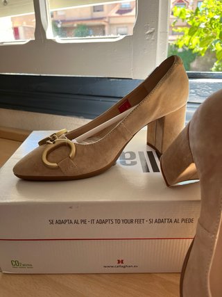 Scarpe Callaghan eleganti taglia 38 donna beige