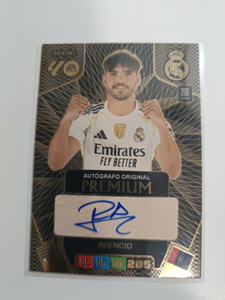 Cromo Panini Real Madrid Asensio Autografiado