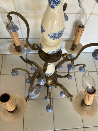 Lámpara de techo cerámica y metal