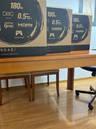 3 Monitor AOC 24,5 Pollici Nero