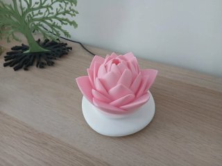 Lámpara Flor de Loto Rosa USB
