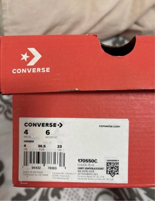 Converse All Star Moradas Talla X