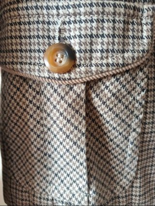 Blazer Massimo Dutti cuadros beige