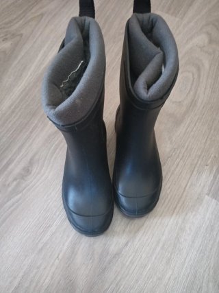 Botas de agua niños Solognac unisex negras 27/28