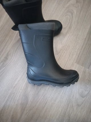 Botas de agua niños Solognac unisex negras 27/28