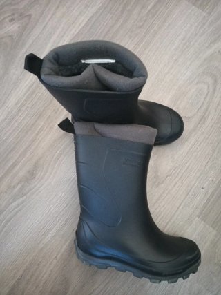 Botas de agua niños Solognac unisex negras 27/28