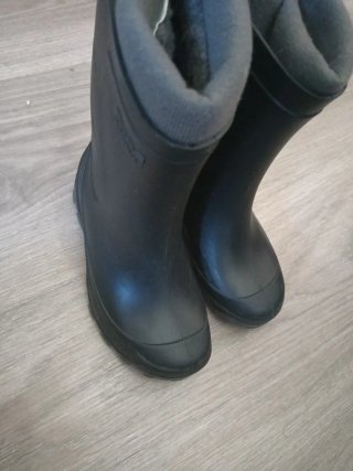Botas de agua niños Solognac unisex negras 27/28