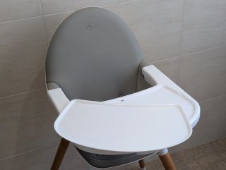 Trona Kinderkraft FINI 2 en 1 Gris