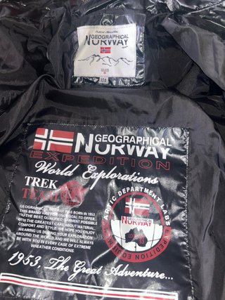 Chaqueta Plumas Norway Negra Brillante