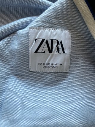 Chaqueta Bomber Zara Azul Hombre