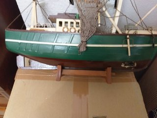 Barco de pesca madera artesanal a restaurar