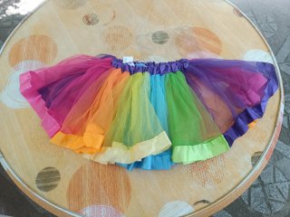Tutú multicolor talla única