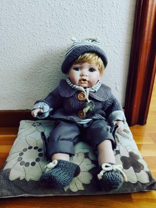 Muñeco Bebé Porcelana Vintage
