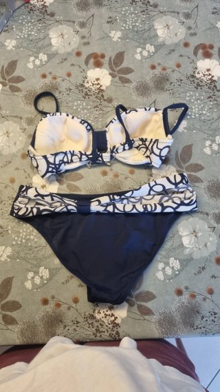 Bikini blu e bianco it 42 eur 36