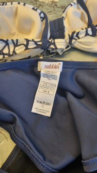 Bikini blu e bianco it 42 eur 36