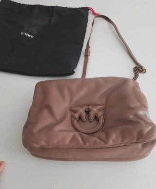 Borsa Pinko Beige Oro