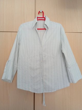 Blusa corte imperio rayas Massimo Dutti
