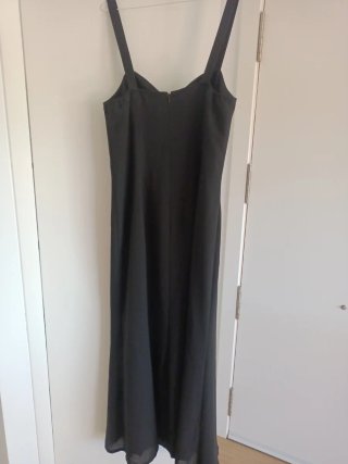 Conjunto Vestido Largo y Chaqueta Negro
