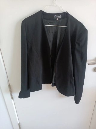 Conjunto Vestido Largo y Chaqueta Negro