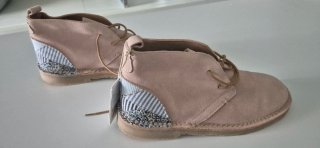 Botas Zara rosas patchwork talla 34