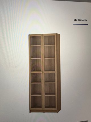 Estantería Billy con puertas de cristal