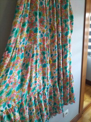 Vestido largo floral GOLD&SEVER