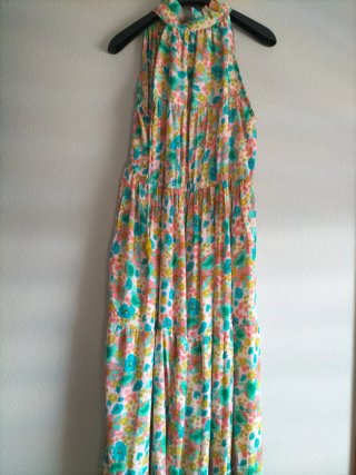 Vestido largo floral GOLD&SEVER