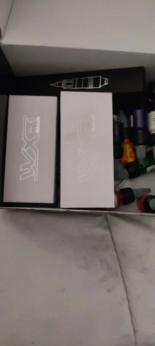 Máquina Tatuar con 2 baterías tinta e impresora