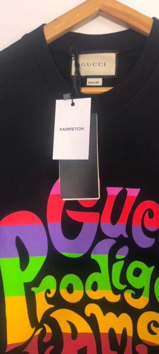 Camiseta Gucci Prodiges d'Amour Negra hombre T. XL