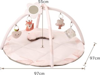 Gimnasio Bebé Fortella Rosa + 5 Juguetes