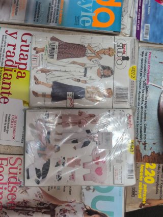 Lote Revistas burda y patrones para coser