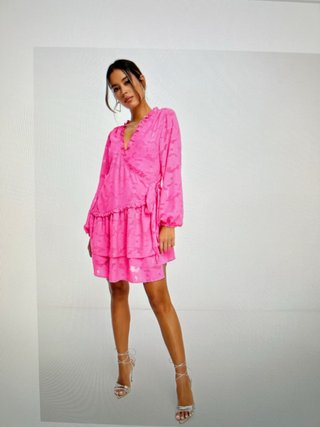 Vestido ASOS DESIGN fiesta cóctel rosa